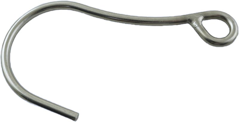 YTgilo Stainless Steel J Diving Single Hook Diving Safety Gear Hook Quick Release Buckle Heavy Duty Scuba Diving Current Single Hook Accessory Silver - Image 3